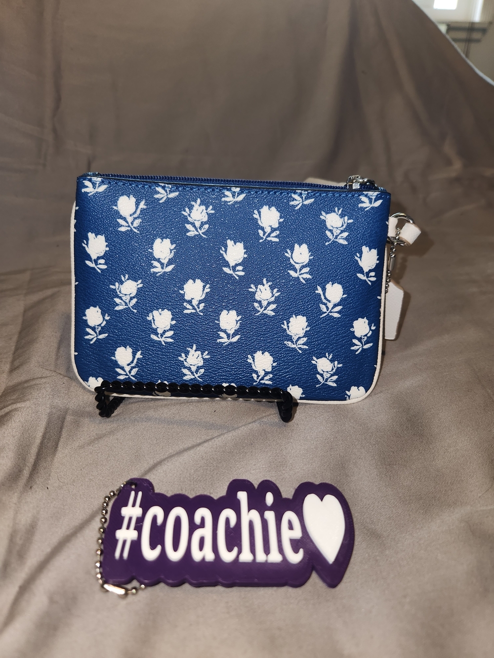 Blue Floral Badlands Wristlet